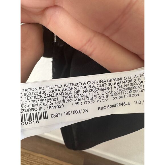 ZARA SEQUINED VELVET BLAZER DRESS NWT Size XS - Picture 13 of 15